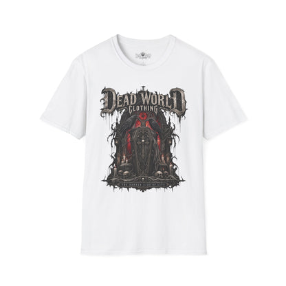 Dead World Clothing Graphic T-Shirt — Gothic Horror Skull Design