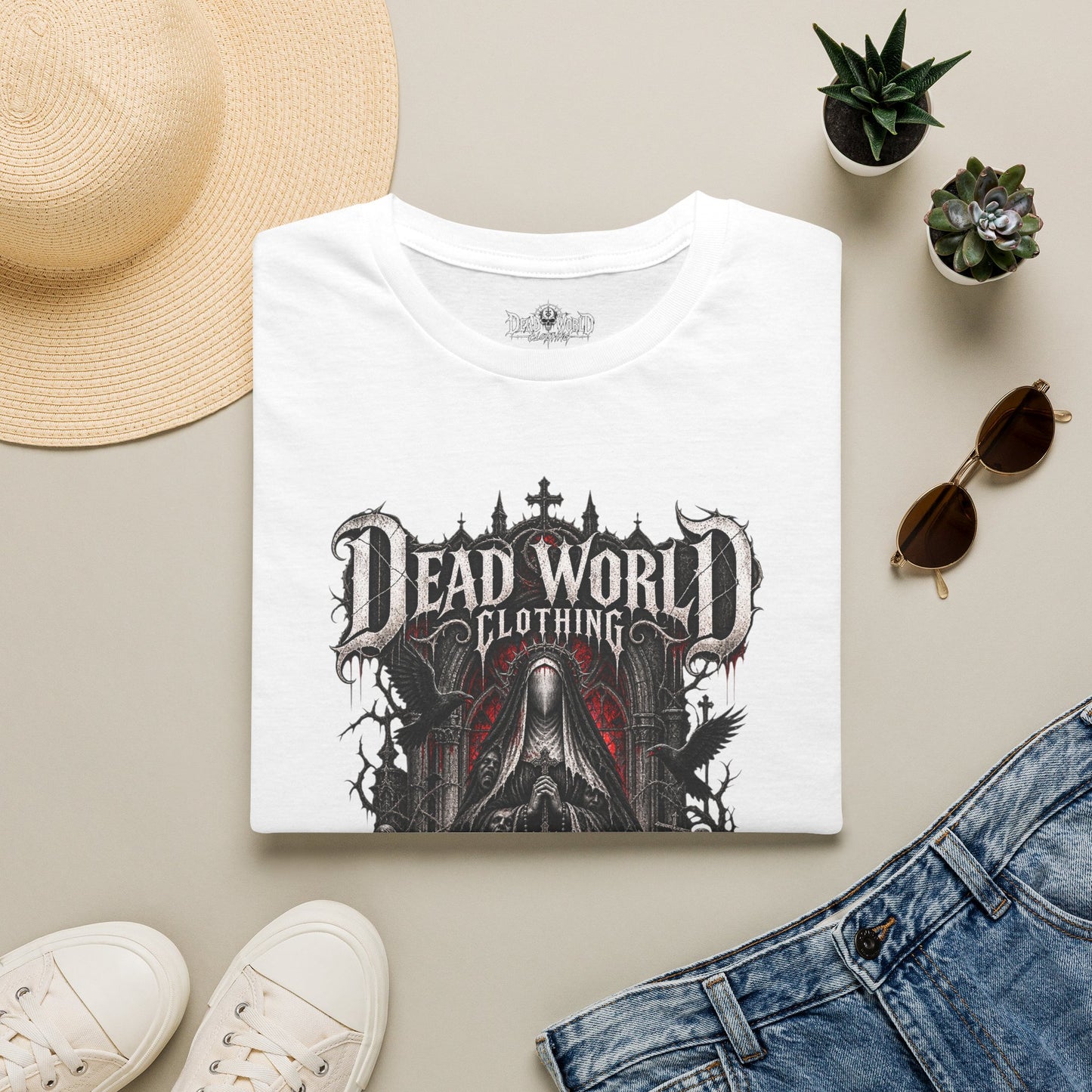 Dead World Clothing Gothic Graphic T-Shirt —Mother of the Hollow Tee