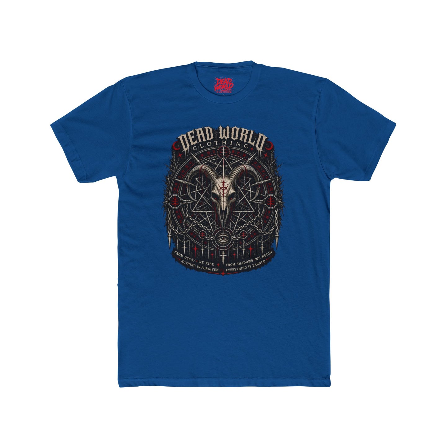 Dark Occult 'Dead World Clothing' Ram Skull Graphic