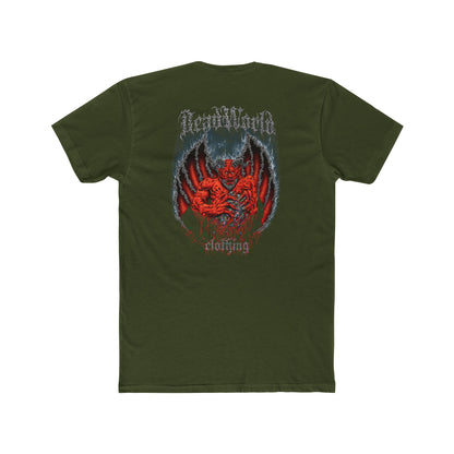 Demon Unisex Tee Shirt - Dark and Edgy Cotton Crew Tee for Metal and Horror fans