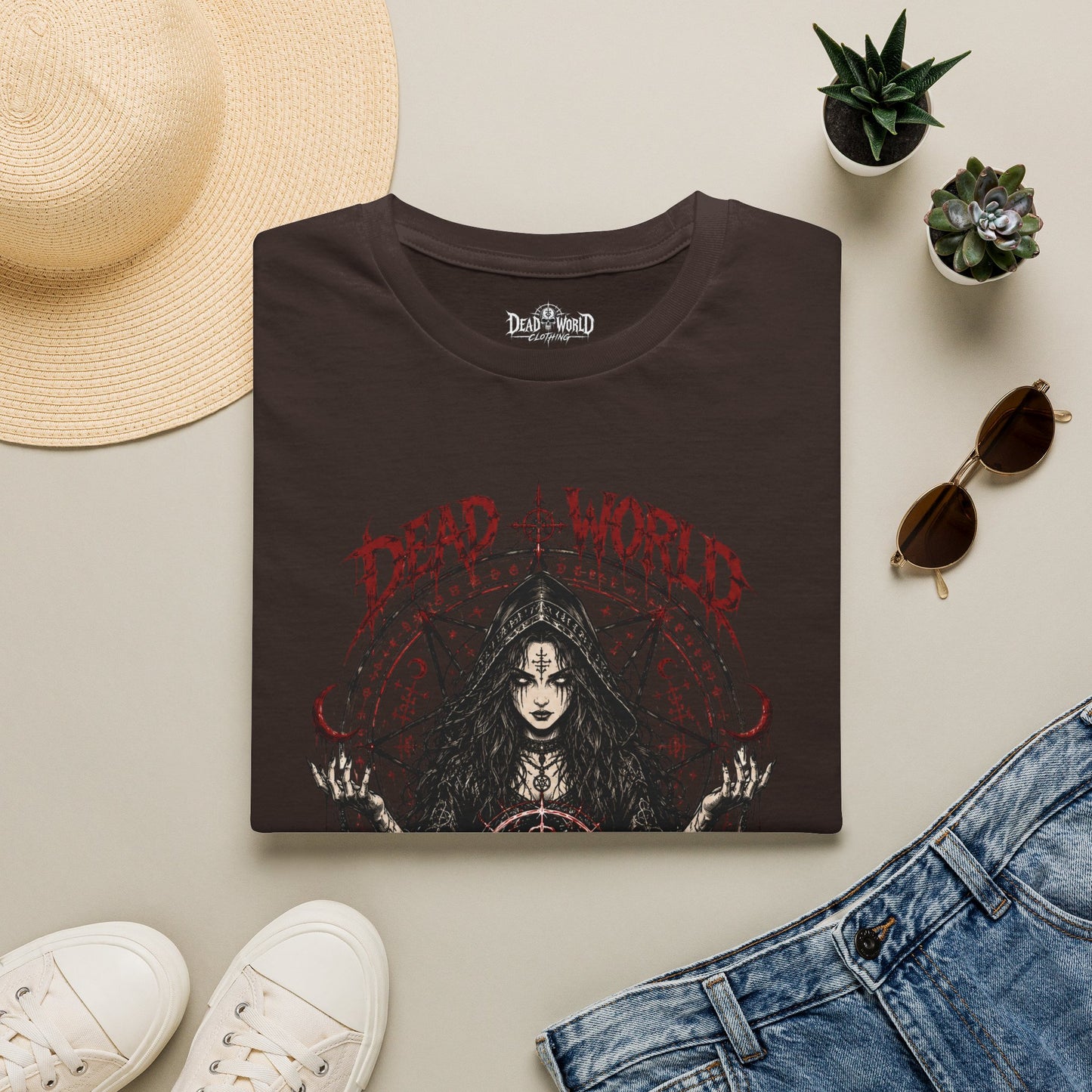 Dead World Clothing Gothic Tee — Occult Witch T-Shirt