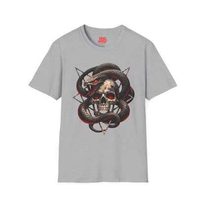 Skull & Snake Graphic T-Shirt