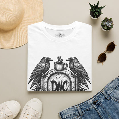 Apocalypse Coffee T-Shirt — "First Coffee, Then The Apocalypse" Raven Graveyard Tee