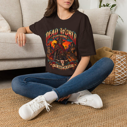 Graphic T-Shirt — "Dead World Clothing" Desert Outlaw Sunset Tee