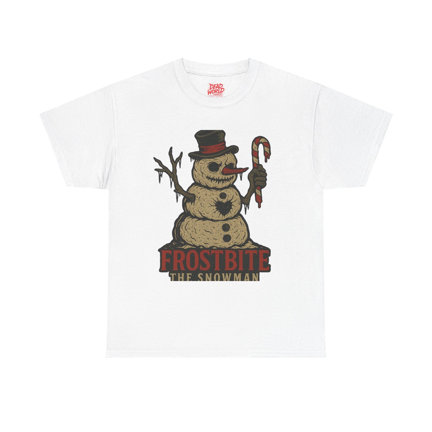 Frostbite the Snowman Vintage Horror Holiday T-Shirt