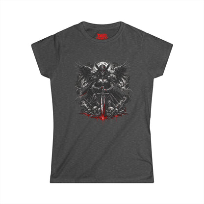 Graphic Tee — Viking Warrior Skull Sword Design (Women’s)