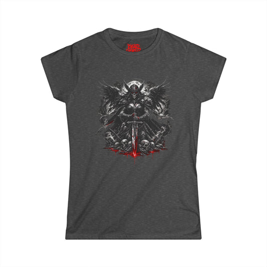 Graphic Tee — Viking Warrior Skull Sword Design (Women’s)