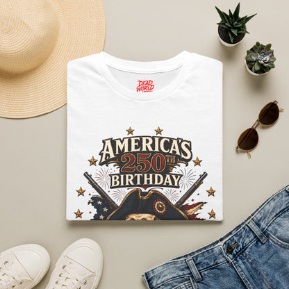 America's 250th Birthday T-Shirt — 1776–2026 Patriotic Skull Independence Tee