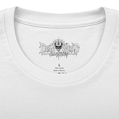 Dead World Clothing Graphic Tee — Apocalyptic Gothic-Style T-Shirt