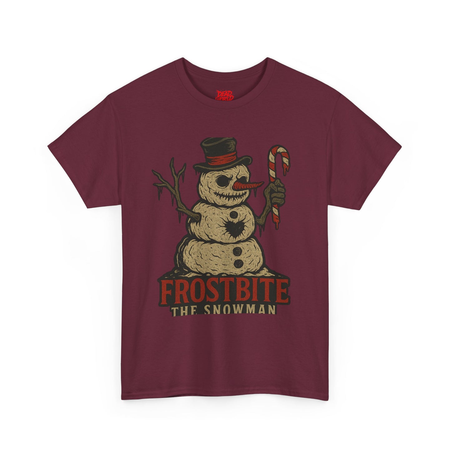 Frostbite the Snowman Vintage Horror Holiday T-Shirt