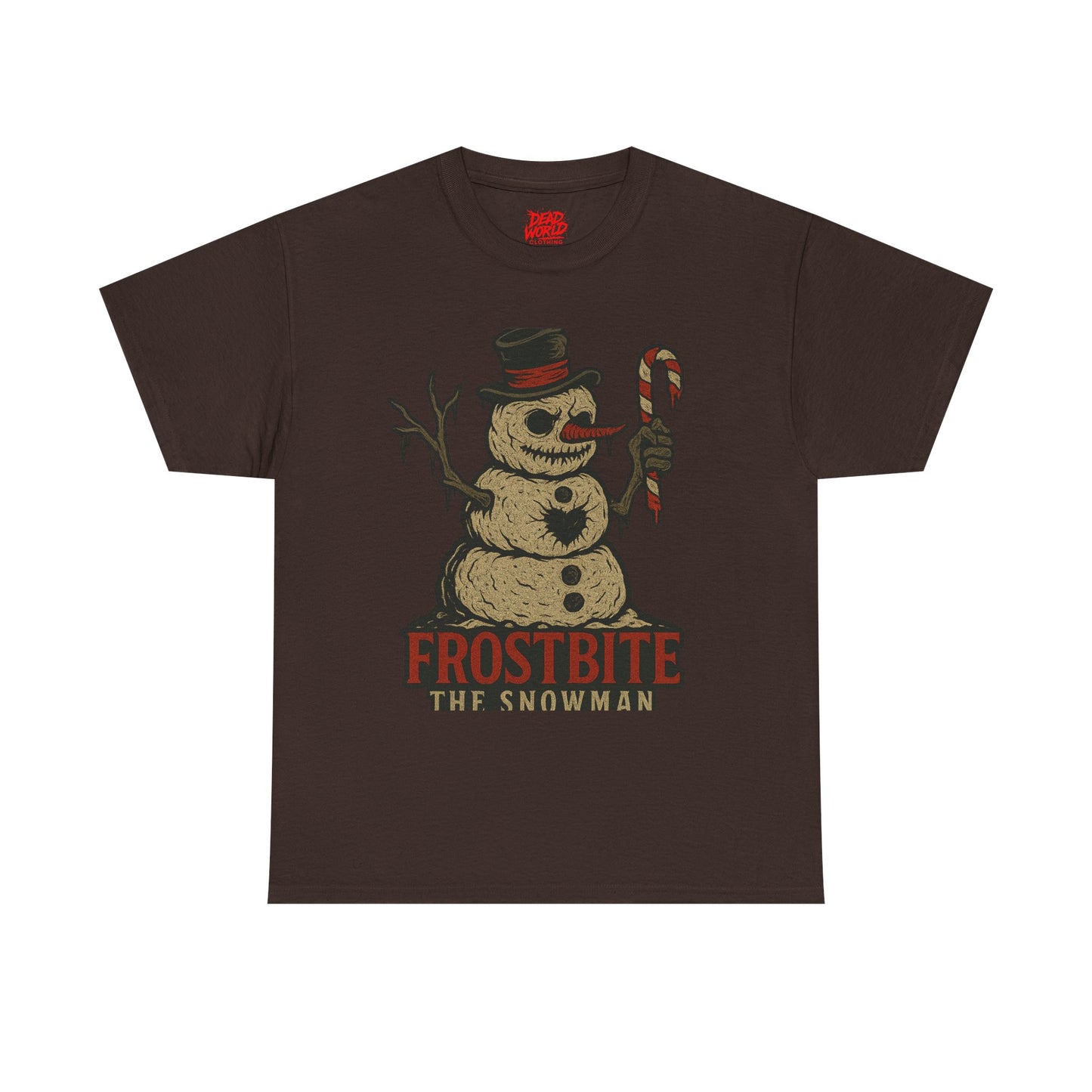 Frostbite the Snowman Vintage Horror Holiday T-Shirt