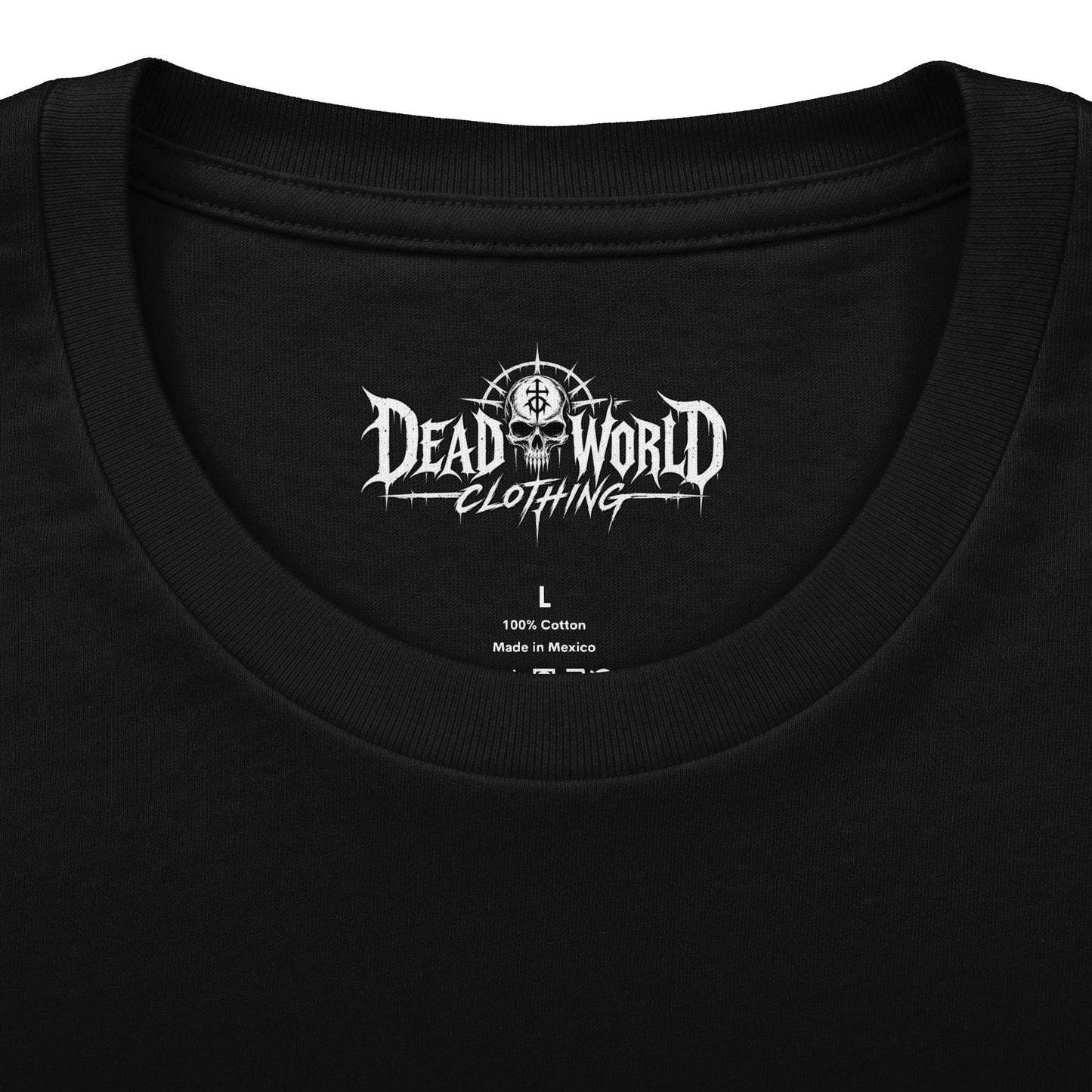 Dead World Clothing Graphic Tee — Apocalyptic Gothic-Style T-Shirt