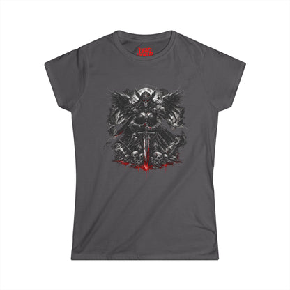 Graphic Tee — Viking Warrior Skull Sword Design (Women’s)