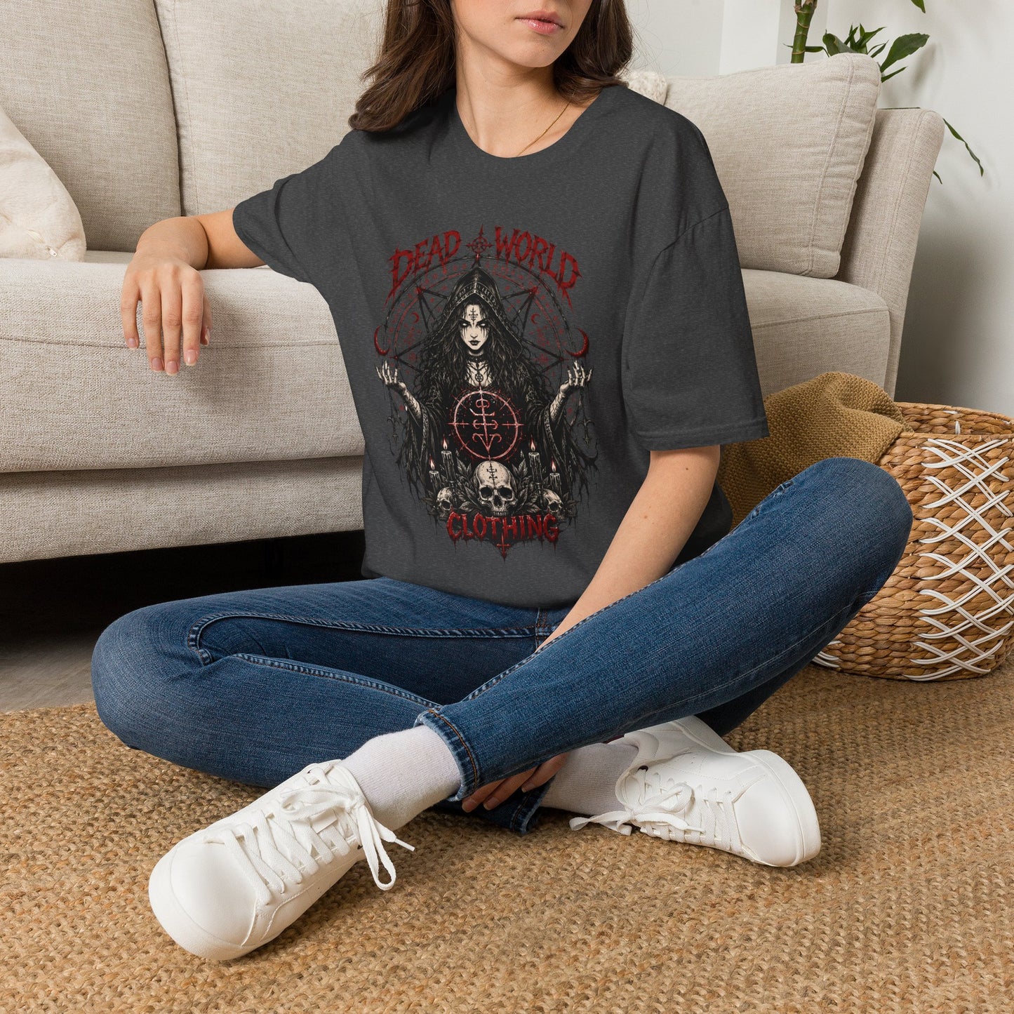 Dead World Clothing Gothic Tee — Occult Witch T-Shirt