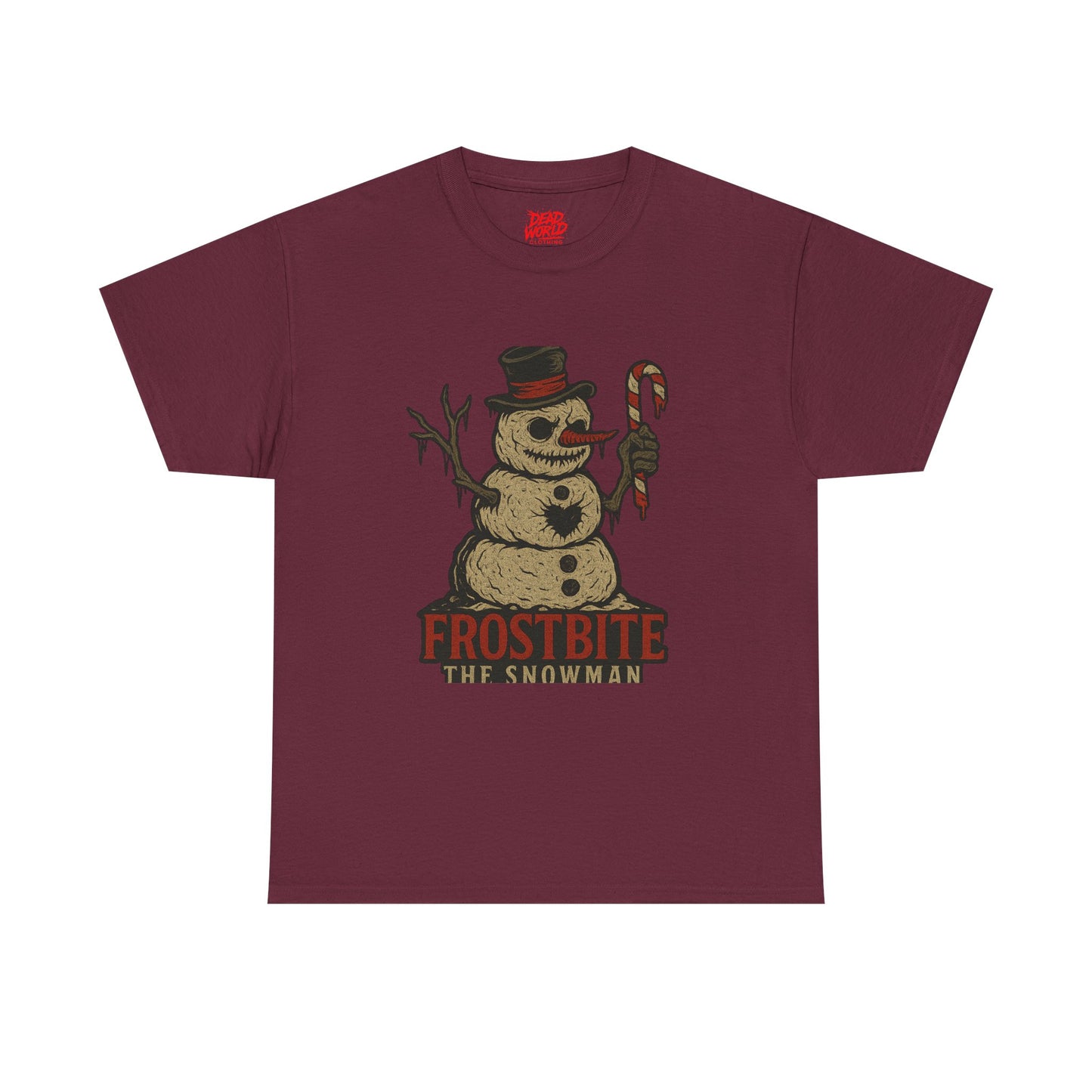 Frostbite the Snowman Vintage Horror Holiday T-Shirt