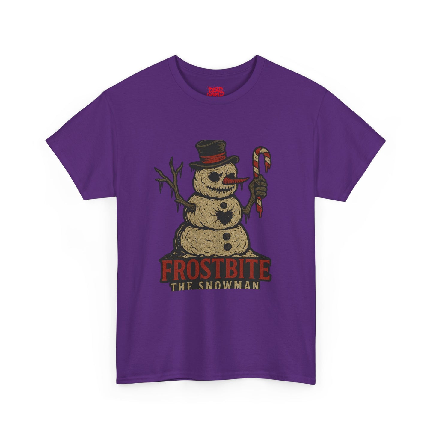 Frostbite the Snowman Vintage Horror Holiday T-Shirt
