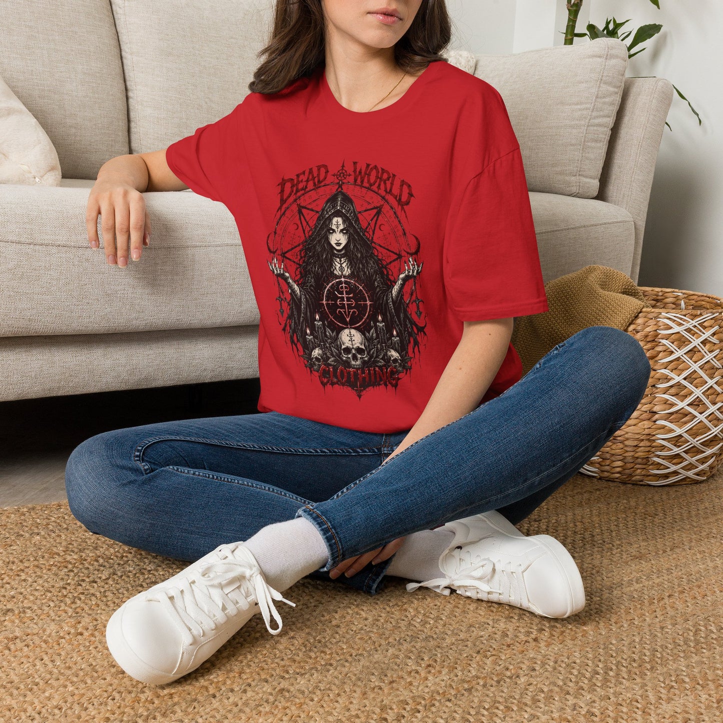 Dead World Clothing Gothic Tee — Occult Witch T-Shirt