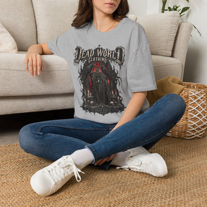 Dead World Clothing Graphic T-Shirt — Gothic Horror Skull Design