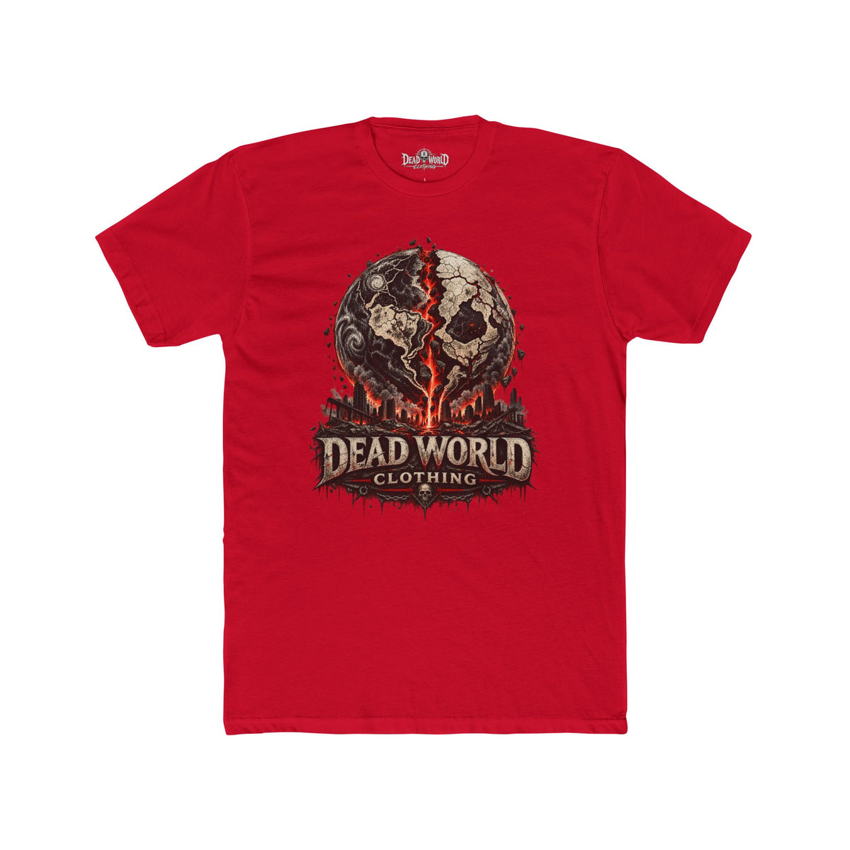Dead World Clothing Skull Tee — Horror Graphic T-Shirt