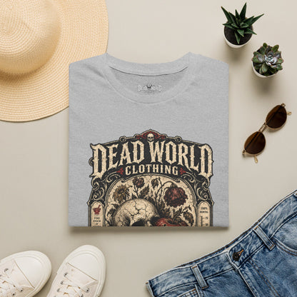 Dead World Clothing Skull Graphic T-Shirt — "Everything Expires" Vintage Gothic Tee