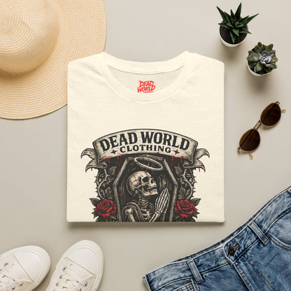 Dead World Clothing "Grave Oath" T-Shirt - Skeleton & Roses Gothic Tee