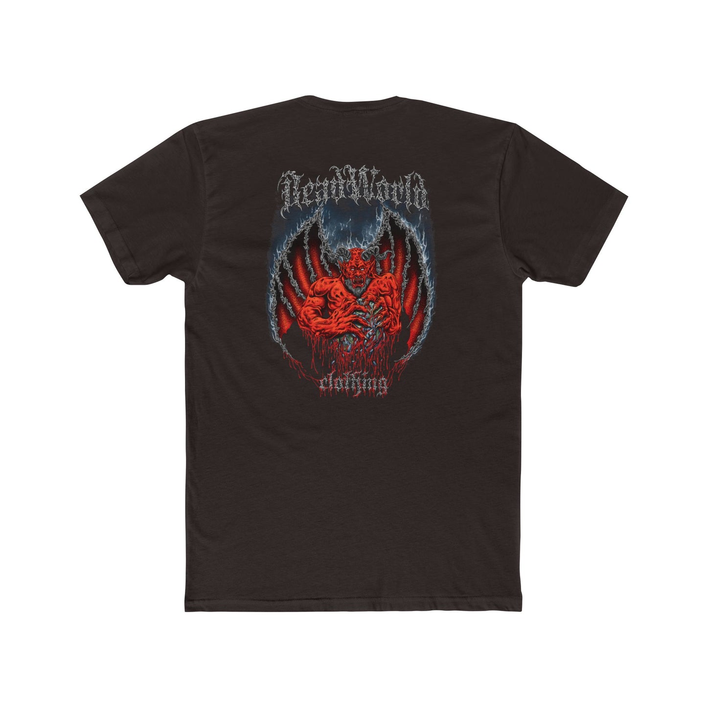 Demon Unisex Tee Shirt - Dark and Edgy Cotton Crew Tee for Metal and Horror fans