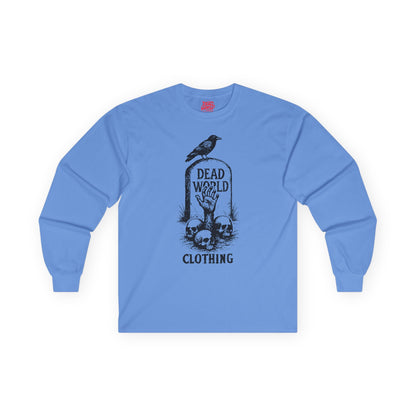 Gothic Raven & Skulls Unisex Long Sleeve Tee