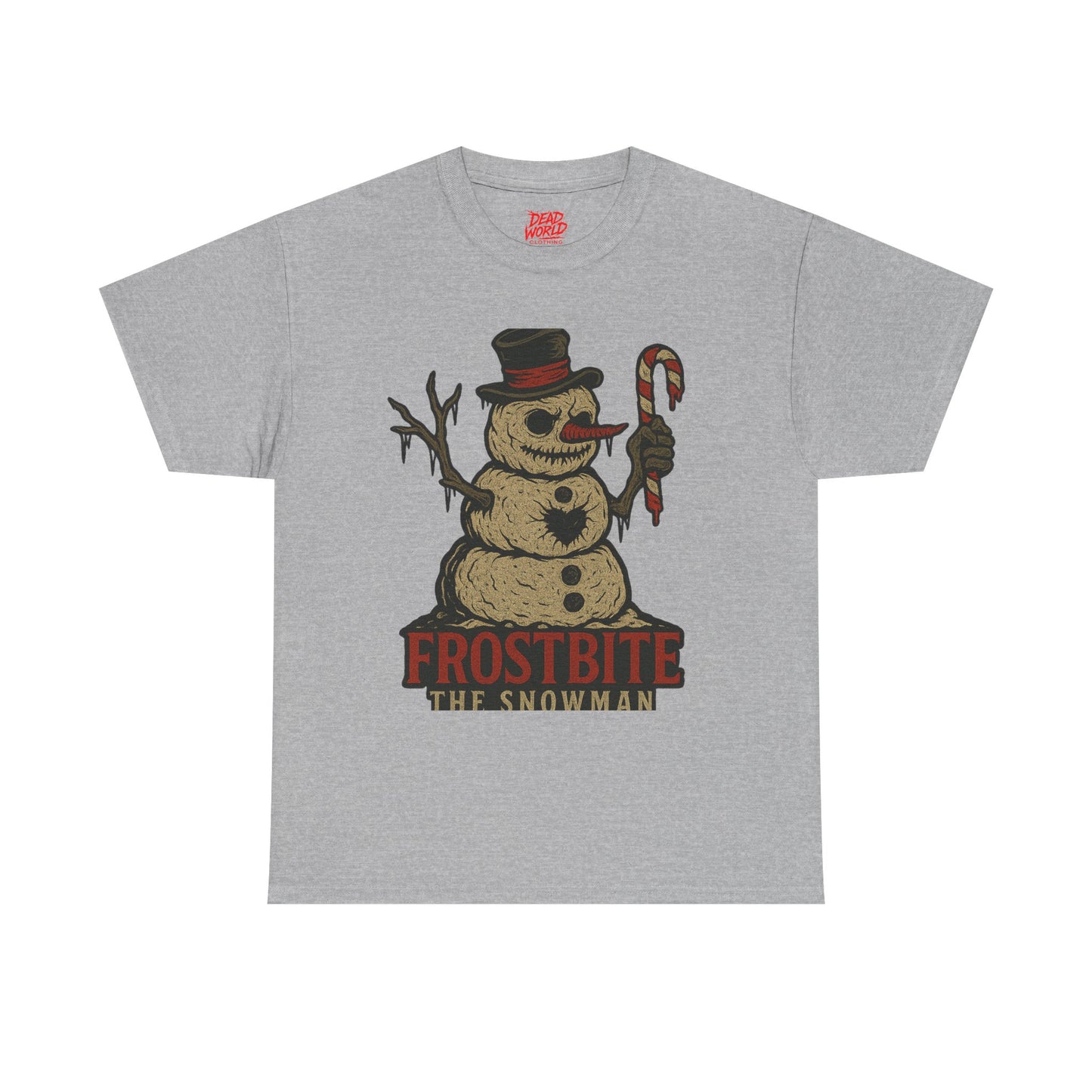 Frostbite the Snowman Vintage Horror Holiday T-Shirt