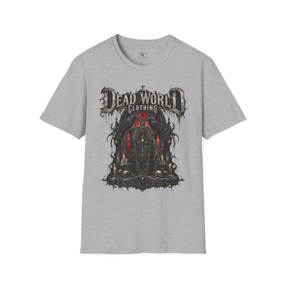 Dead World Clothing Graphic T-Shirt — Gothic Horror Skull Design