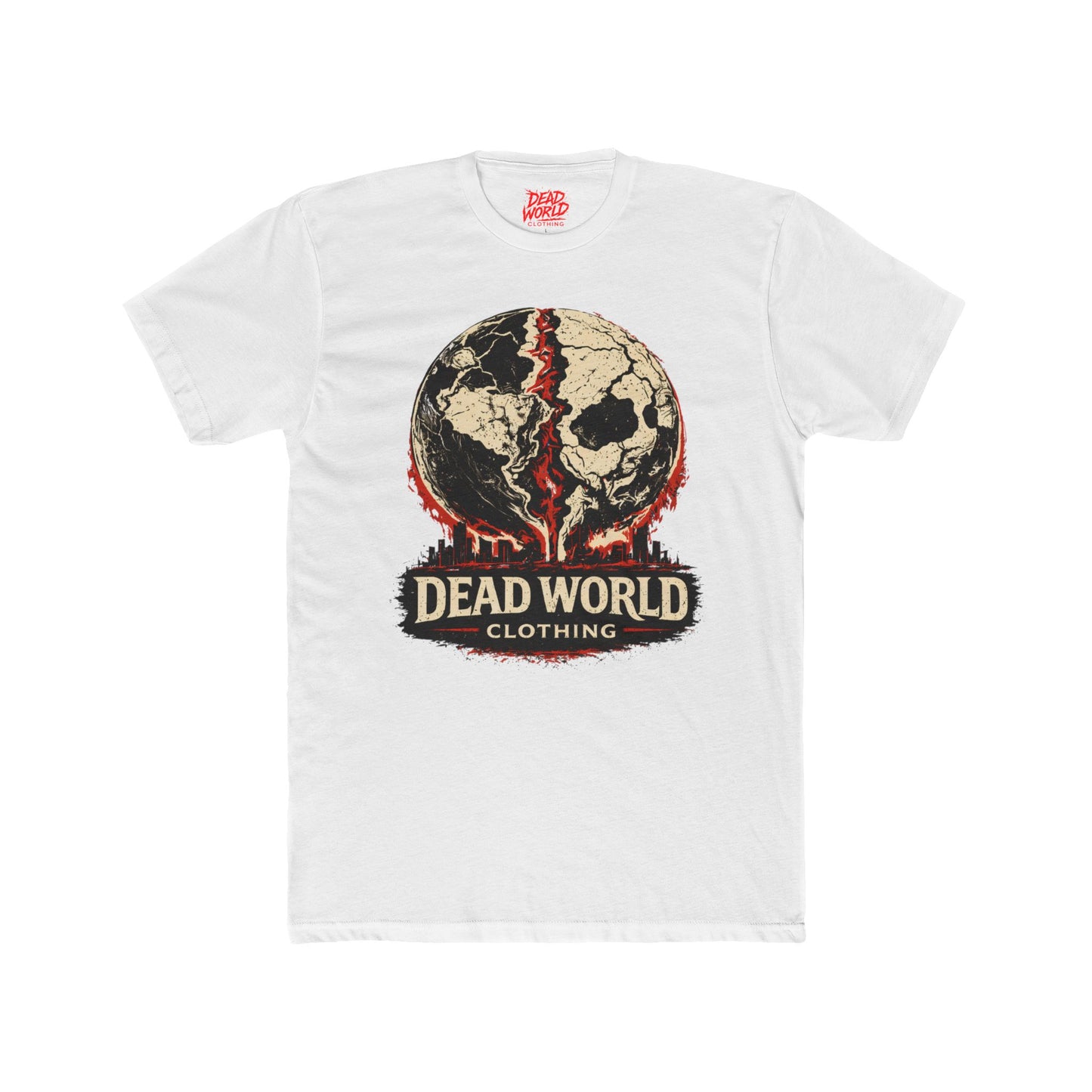 Dead World Clothing Skull Tee — Horror Graphic T-Shirt