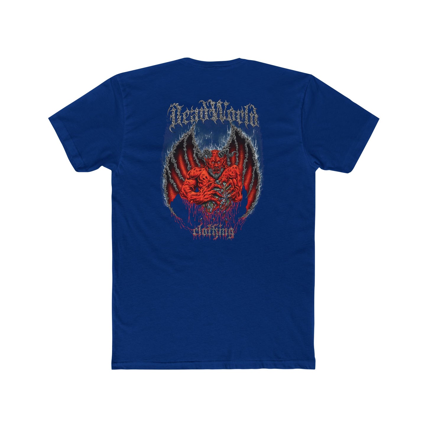 Demon Unisex Tee Shirt - Dark and Edgy Cotton Crew Tee for Metal and Horror fans