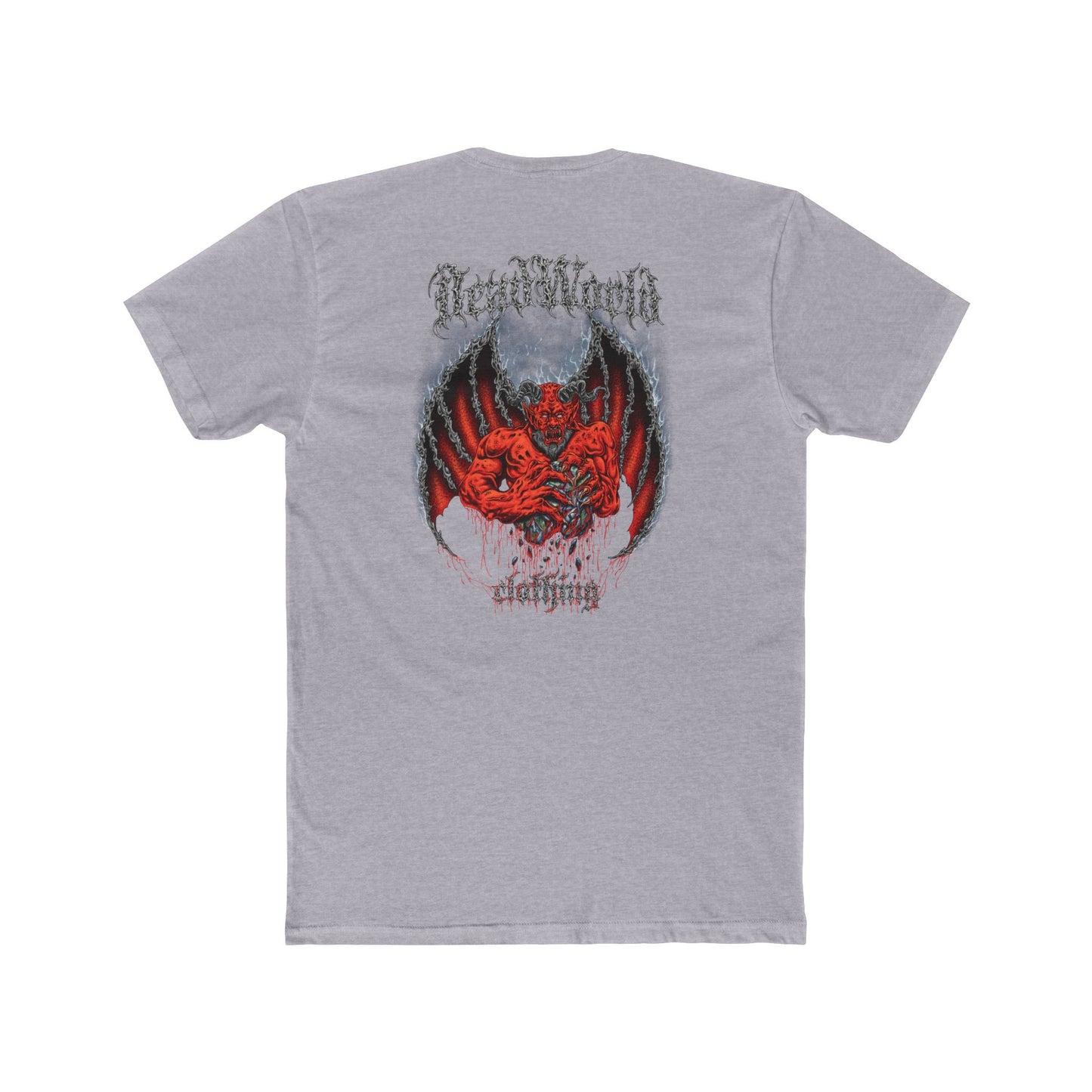 Demon Unisex Tee Shirt - Dark and Edgy Cotton Crew Tee for Metal and Horror fans