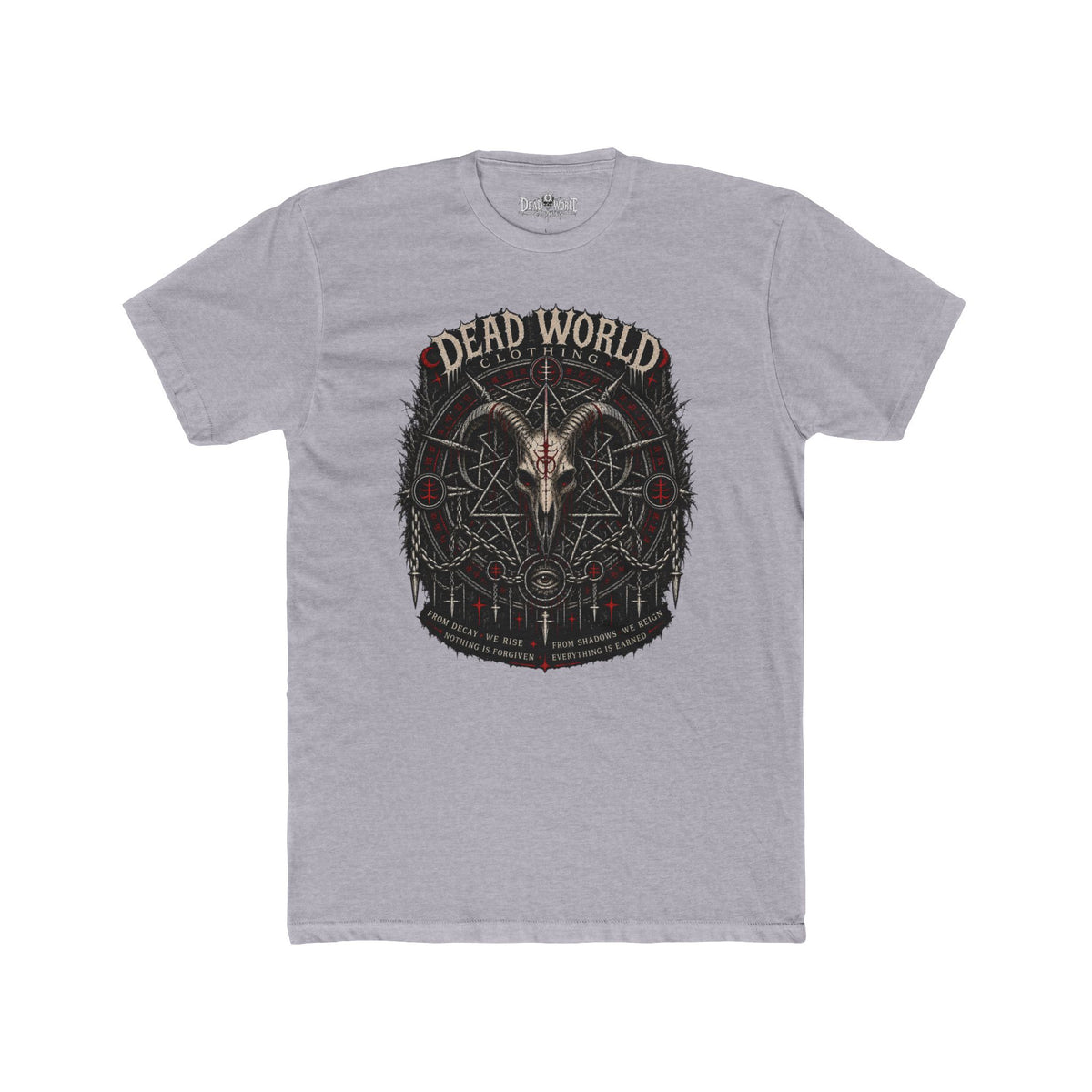 Dark Occult 'Dead World Clothing' Ram Skull Graphic