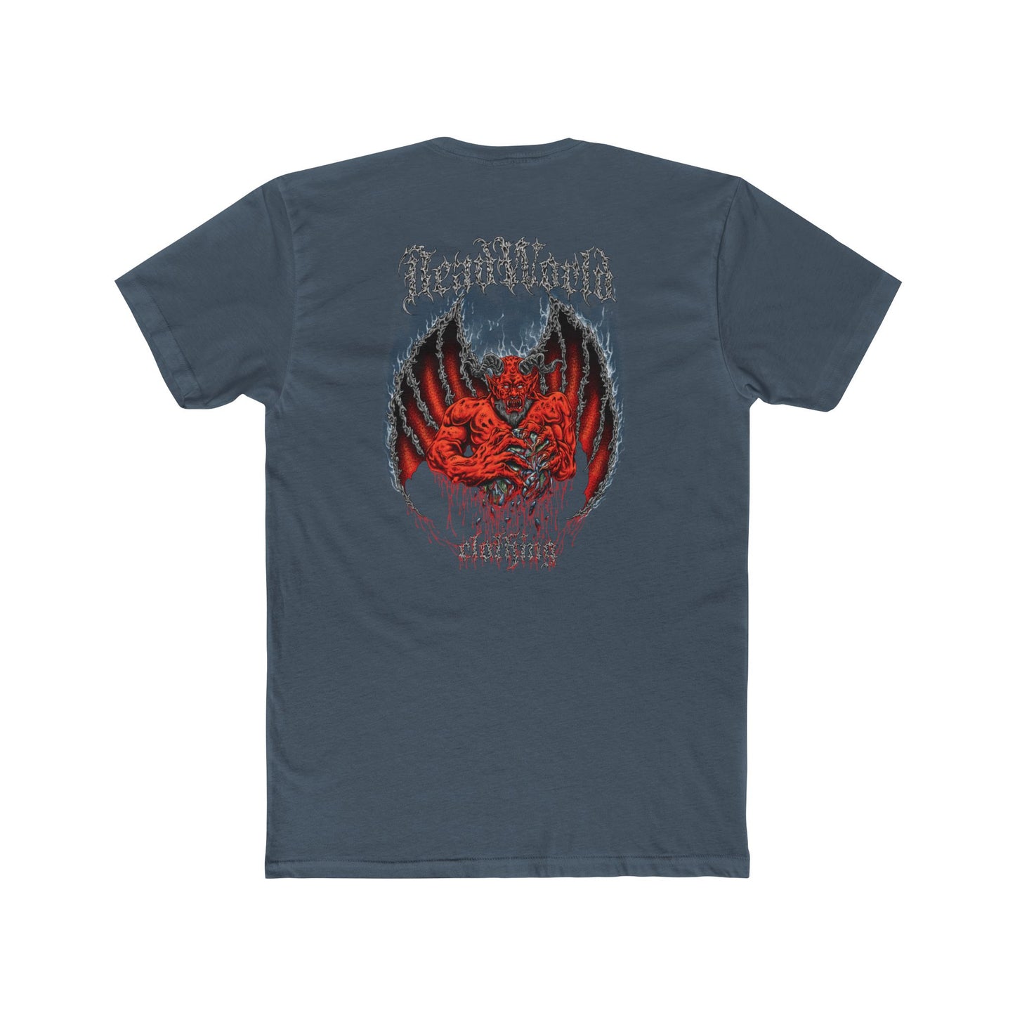 Demon Unisex Tee Shirt - Dark and Edgy Cotton Crew Tee for Metal and Horror fans