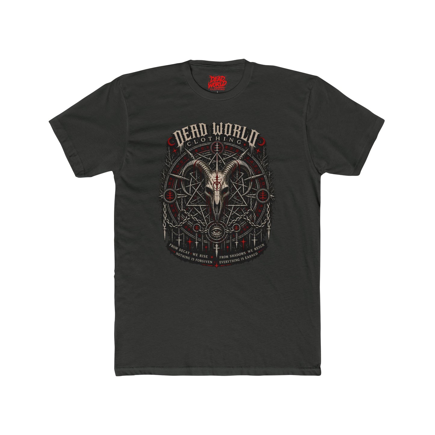 Dark Occult 'Dead World Clothing' Ram Skull Graphic
