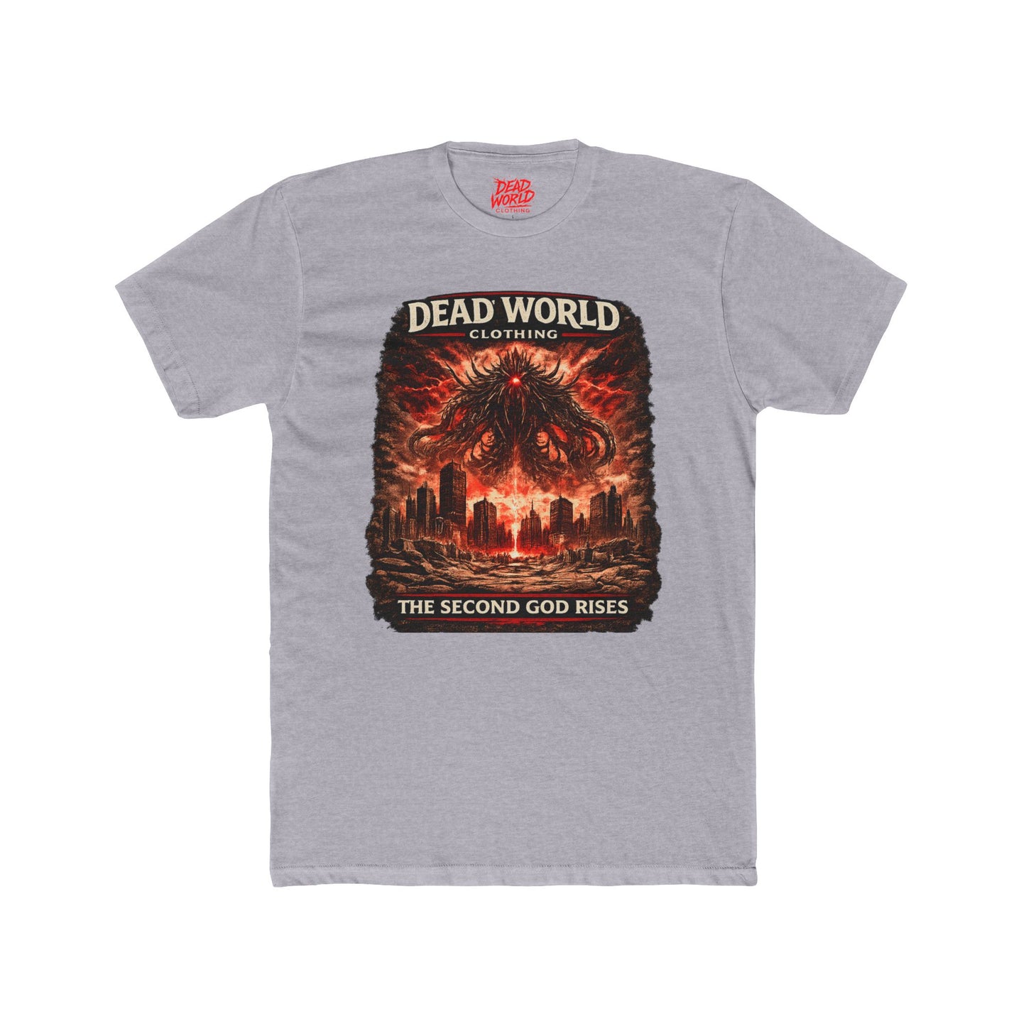 Dead World Clothing 'The Second God Rises' T-Shirt — Apocalyptic Horror Graphic Tee