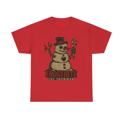 Frostbite the Snowman Vintage Horror Holiday T-Shirt