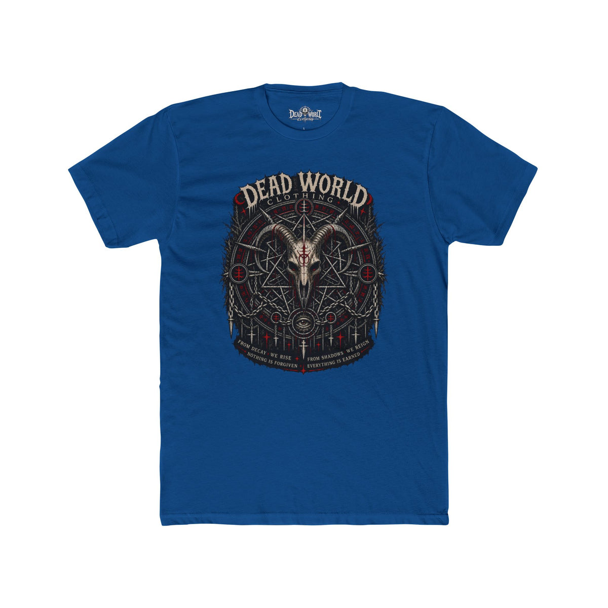 Dark Occult 'Dead World Clothing' Ram Skull Graphic