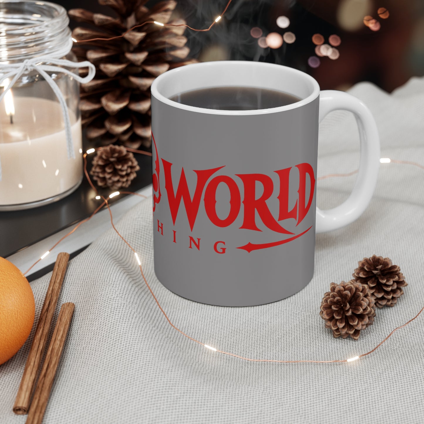 Mug — Dead World Clothing Red Logo Skull Coffee Cup
