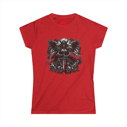 Graphic Tee — Viking Warrior Skull Sword Design (Women’s)