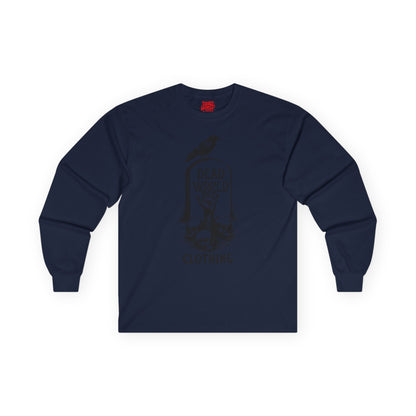 Gothic Raven & Skulls Unisex Long Sleeve Tee