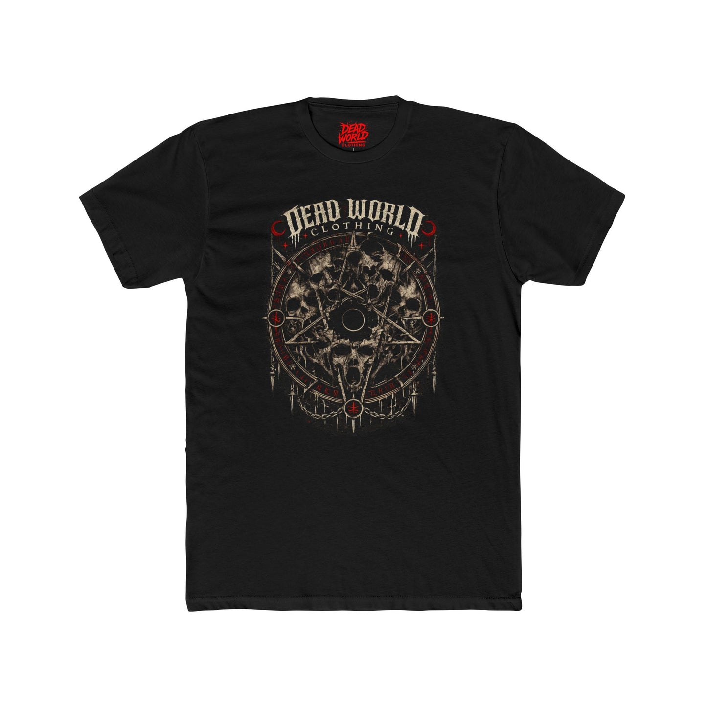 Dead World Clothing Skull Pentagram Tee — Gothic Style T-Shirt
