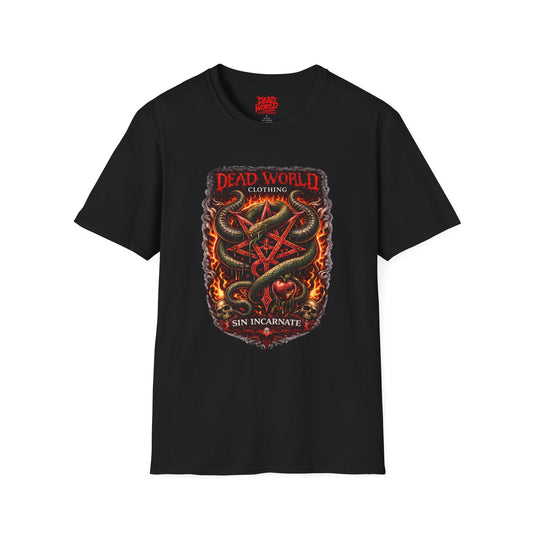 Dead World Clothing ("Sin Incarnate") Serpent Crest Graphic Tee
