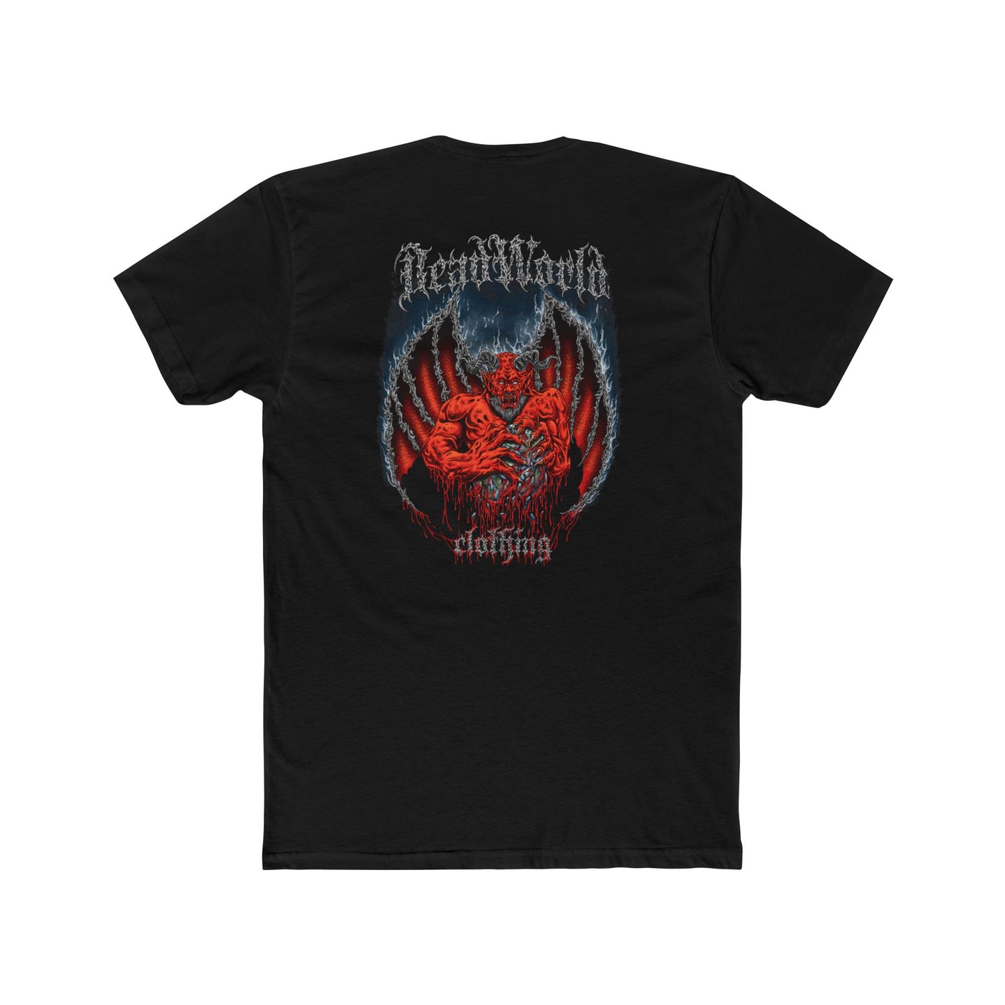 Demon Unisex Tee Shirt - Dark and Edgy Cotton Crew Tee for Metal and Horror fans