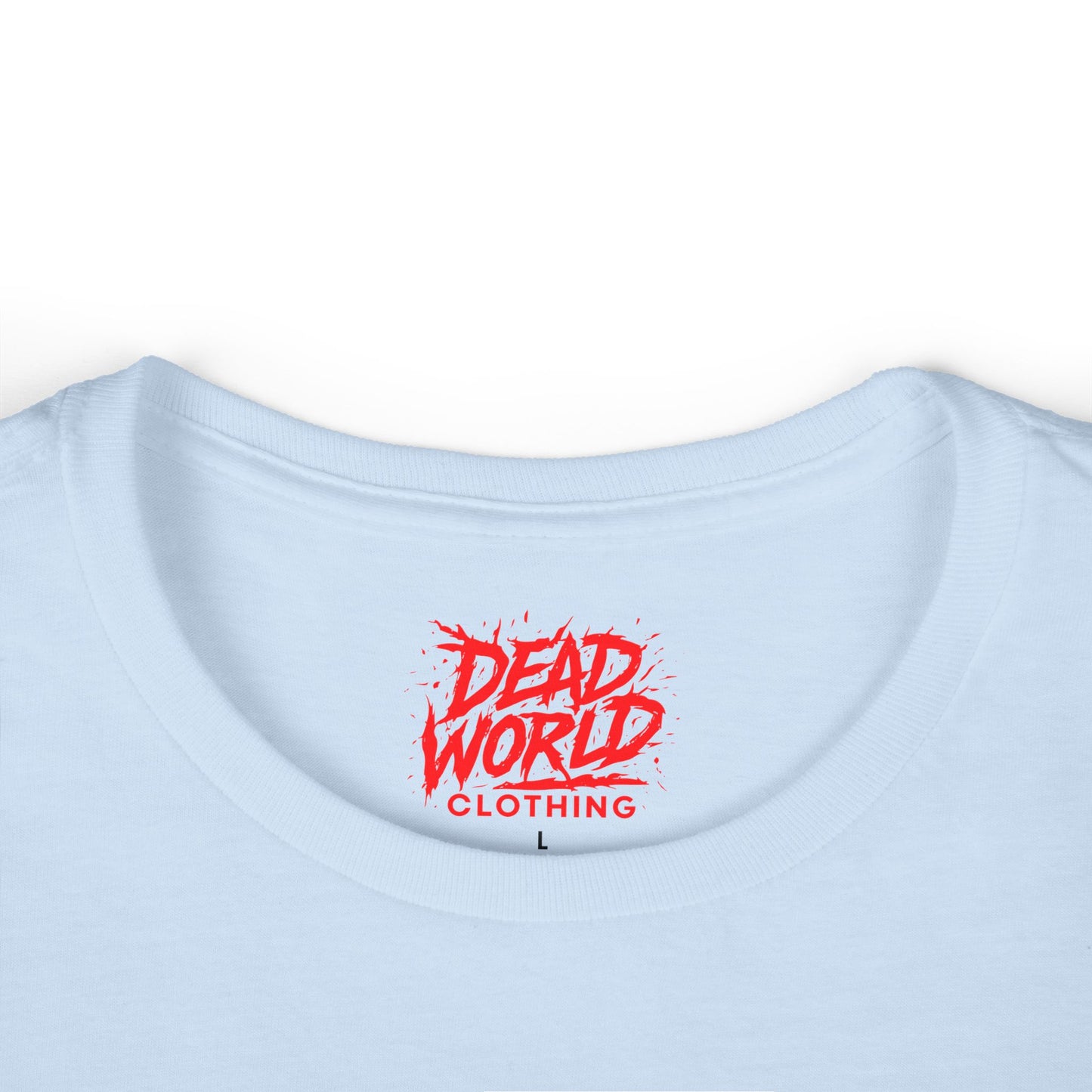 Dead World Clothing Skull Tee — Women's Gothic Skull & Rose Graphic T-Shirt