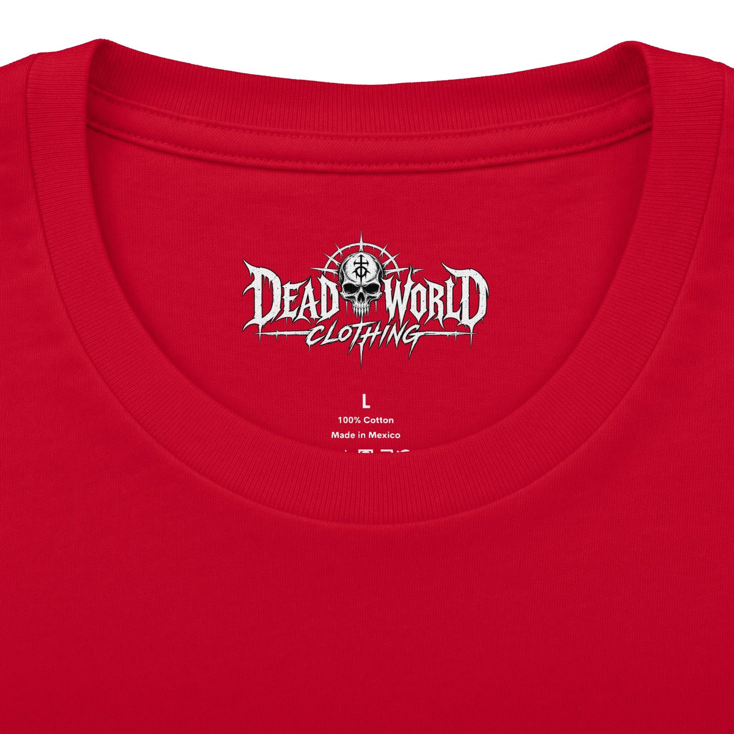 Dead World Clothing Graphic Tee — Apocalyptic Gothic-Style T-Shirt
