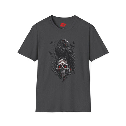 Raven & Skull T-Shirt — Gothic Crow Skull Graphic Tee