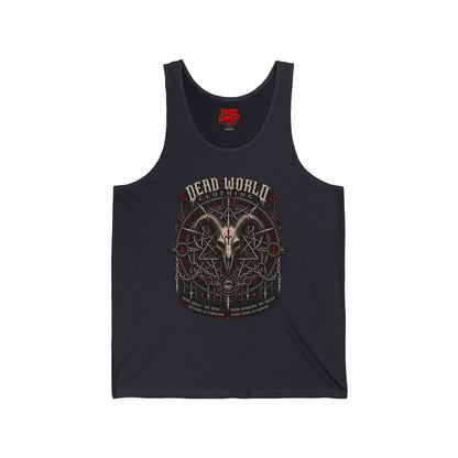 Tank Top — Dark Occult 'Dead World' Ram Skull Graphic