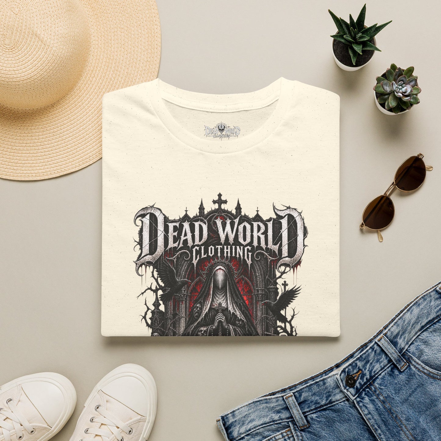 Dead World Clothing Gothic Graphic T-Shirt —Mother of the Hollow Tee