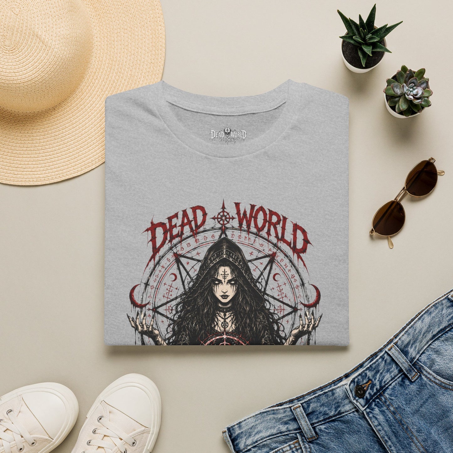 Dead World Clothing Gothic Tee — Occult Witch T-Shirt
